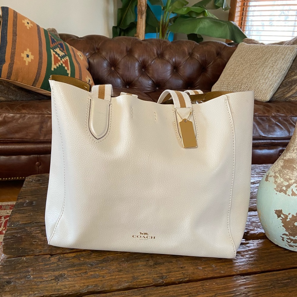 Authentic Coach REVERSIBLE leather tote Large